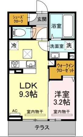 BLESS昭島Aの物件間取画像